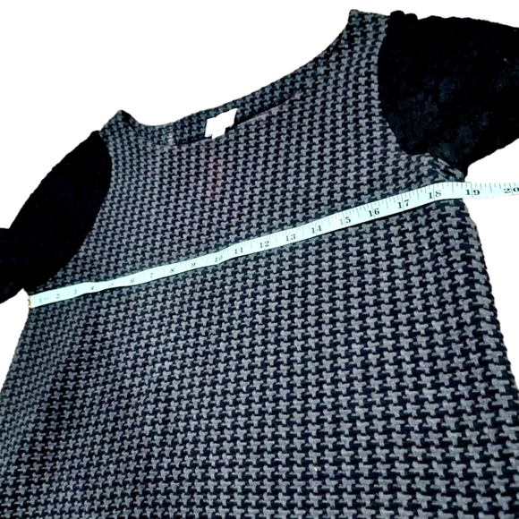Anthropologie Houndstooth Lace Tunic Dress size M - Picture 9 of 11